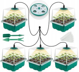 Mini elektrisko siltumnīcu komplekts, 15x10,5x6,5 cm cena un informācija | Siltumnīcas | 220.lv