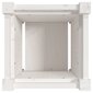 Puķu pods, balts, 31x31x31cm, priedes masīvkoks cena un informācija | Balkona kastes | 220.lv