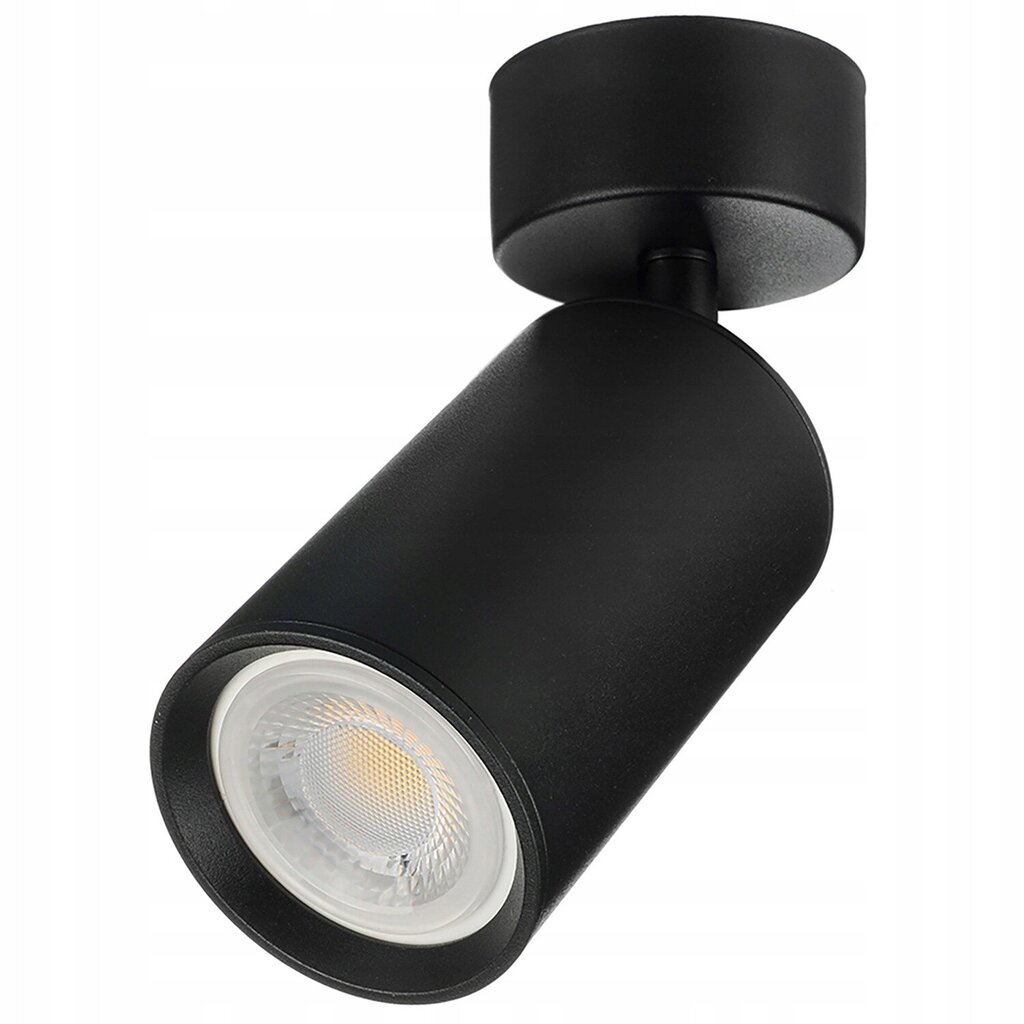 Led-lux griestu lampa, melna GU10 цена и информация | Griestu lampas | 220.lv