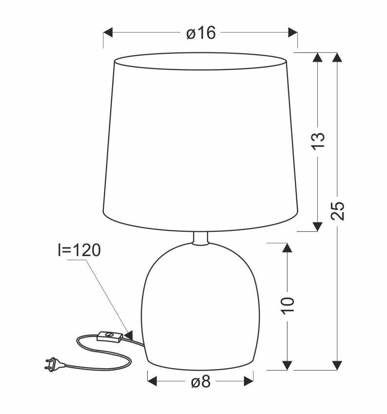 Candellux galda lampa Adelina cena un informācija | Galda lampas | 220.lv