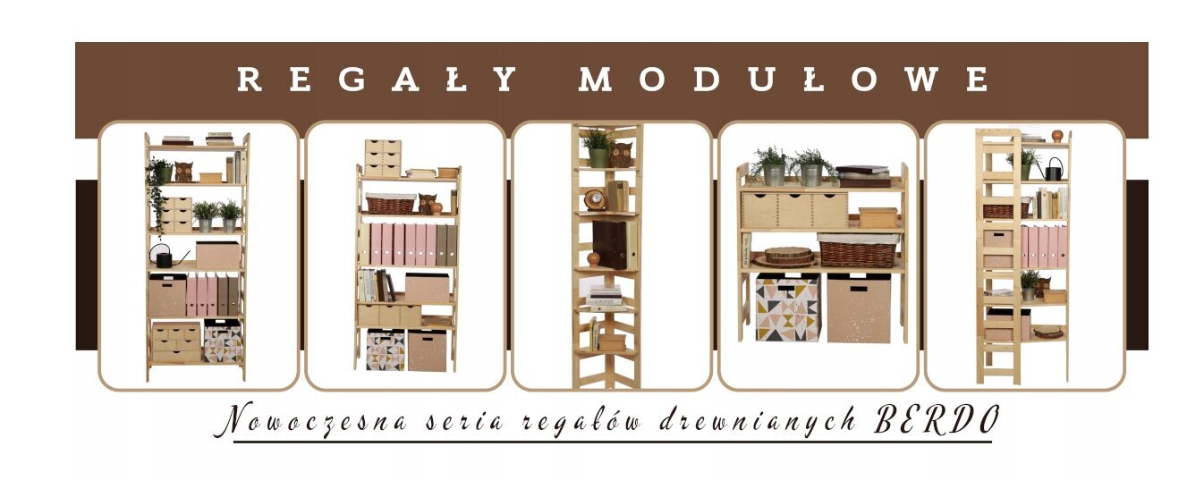 Moduļu grāmatu skapis Berdo 82,4x80x34,4 3P cena un informācija | Plaukti | 220.lv