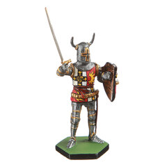 Оловянный солдатик, Средневековый рыцарь с мечом 1 шт. цена и информация | Детали интерьера | 220.lv
