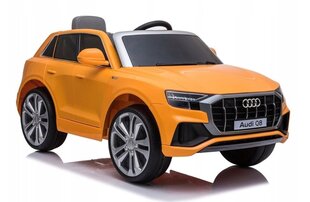 Детский одноместный электромобиль "Audi Q8", оранжевый цена и информация | Электромобили для детей | 220.lv