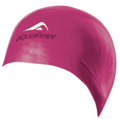 Swimming cap silicone AQUAFEEL BULLITT 3046 77 purple for adult цена и информация | Шапочки для плавания | 220.lv