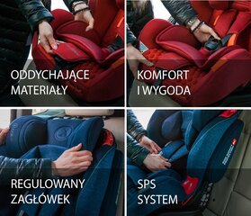 Autokrēsliņš Coletto Vivaro Isofix, 9-36 kg, Red cena un informācija | Autokrēsliņi | 220.lv