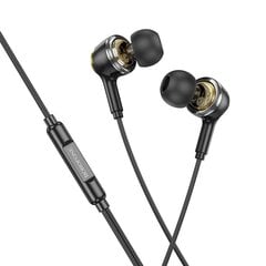 Borofone Earphones BM90 Miller with microphone Typ C black цена и информация | Наушники | 220.lv