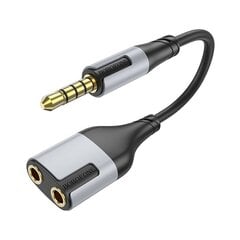 Аудиокабель Borofone BL19 USB-C to 3.5mm черный цена и информация | Адаптеры и USB разветвители | 220.lv
