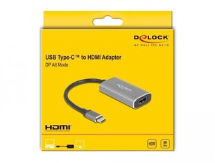 Delock DP Alt Mode цена и информация | Адаптеры и USB разветвители | 220.lv