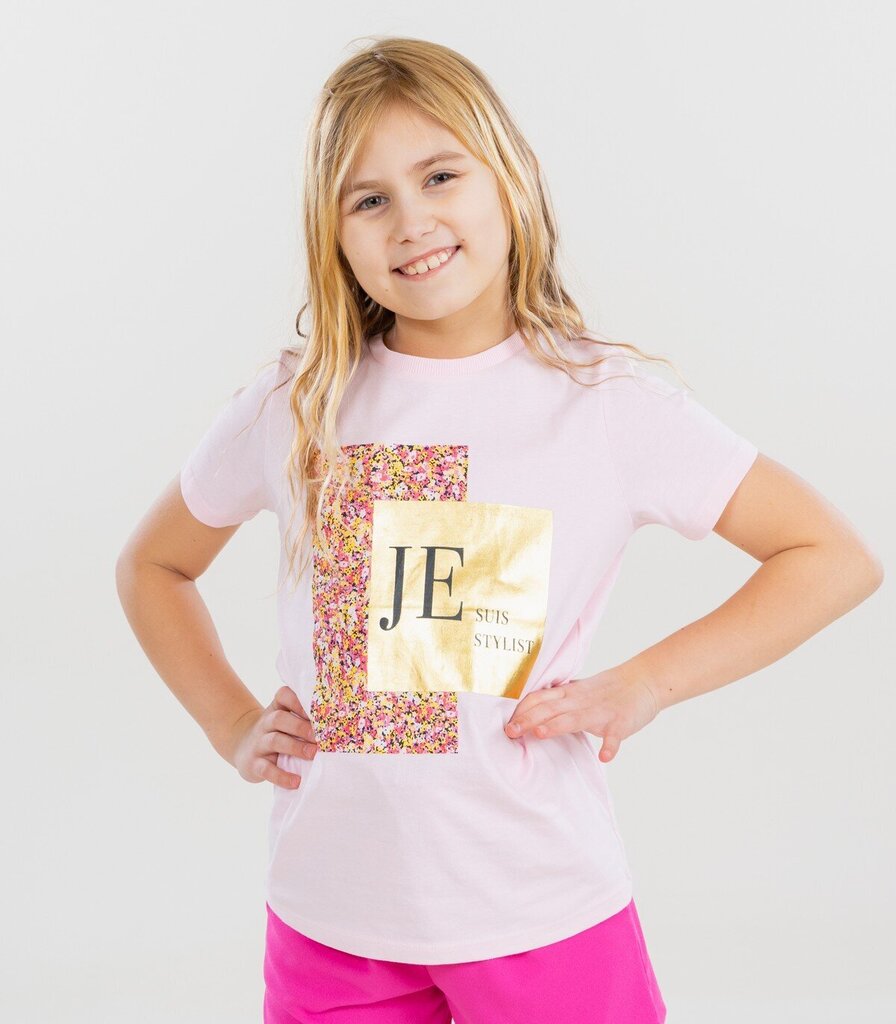 Name It bērnu T-krekls 13228737*01, rozā 5715516710736 cena un informācija | Krekli, bodiji, blūzes meitenēm | 220.lv