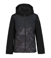 Icepeak детская куртка софтшелл Kingwood 51895-5*990, черный/серый 6438568103958 цена и информация | Куртки для мальчиков | 220.lv