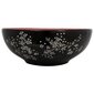 Izlietne uz galda liekama, melna/sarkana, 41x14cm, keramika cena un informācija | Izlietnes | 220.lv