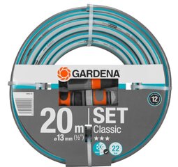 Поливочный шланг Gardena Classic SET 1/2", 20 м цена и информация | Оборудование для полива | 220.lv