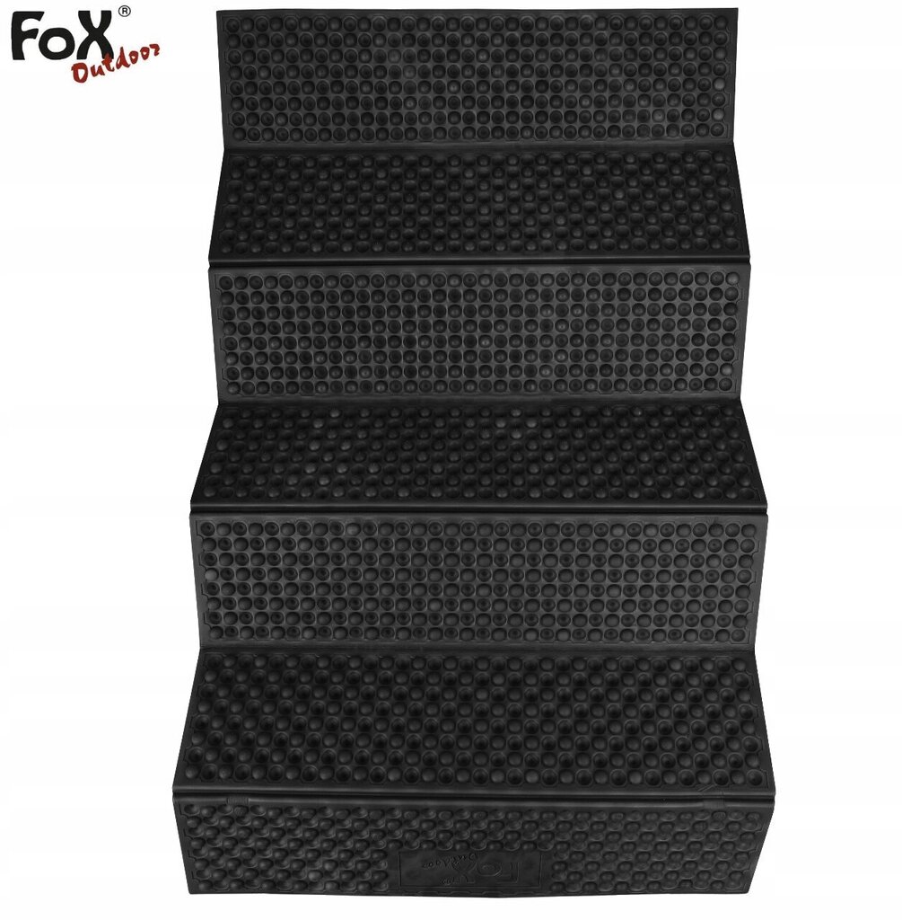 Pārgājienu paklājs Fox Outdoor 180x58x1 cm melns cena un informācija | Tūrisma matrači un paklājiņi | 220.lv