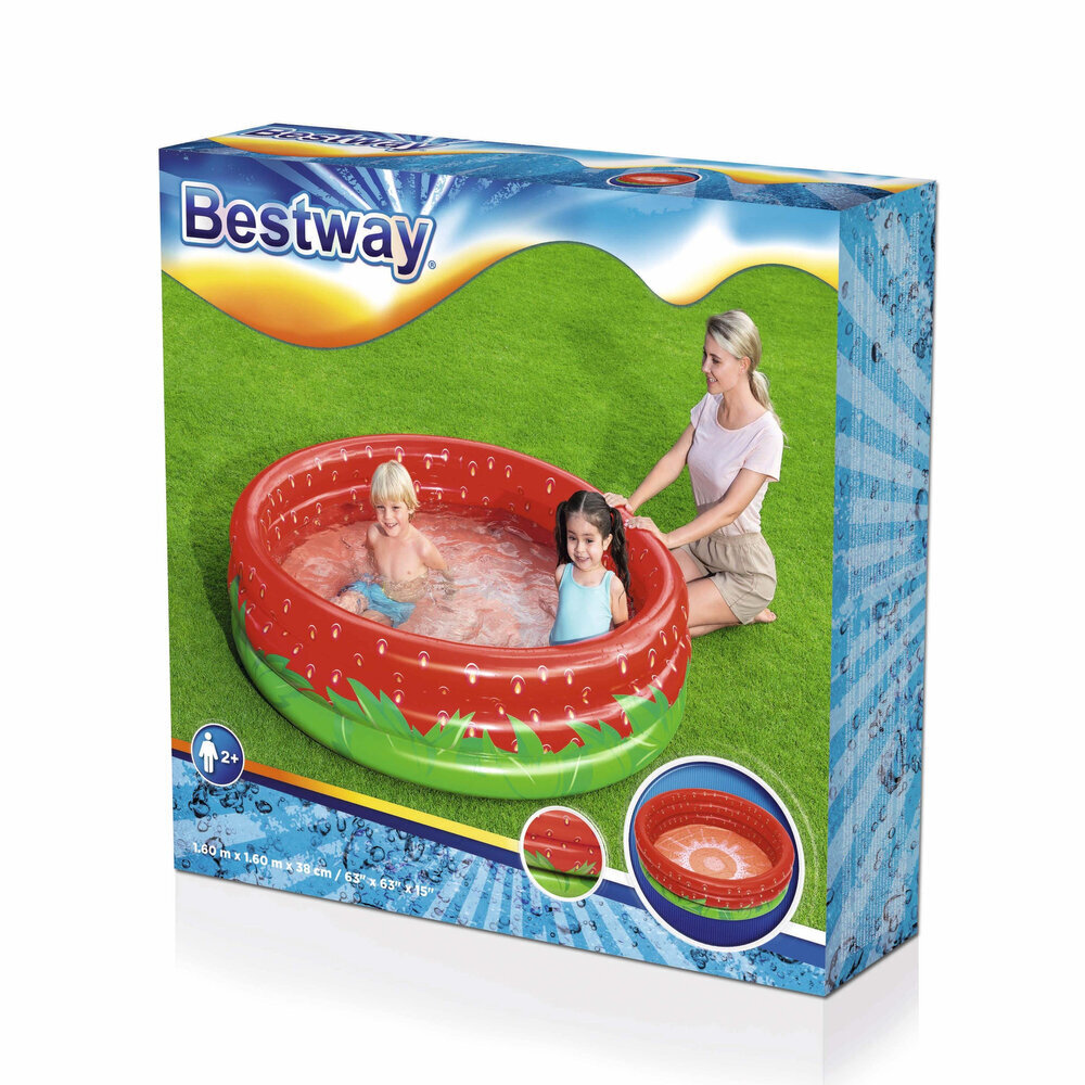 Piepūšamais bērnu baseins Bestway, 160 cm x 38 cm cena un informācija | Baseini | 220.lv