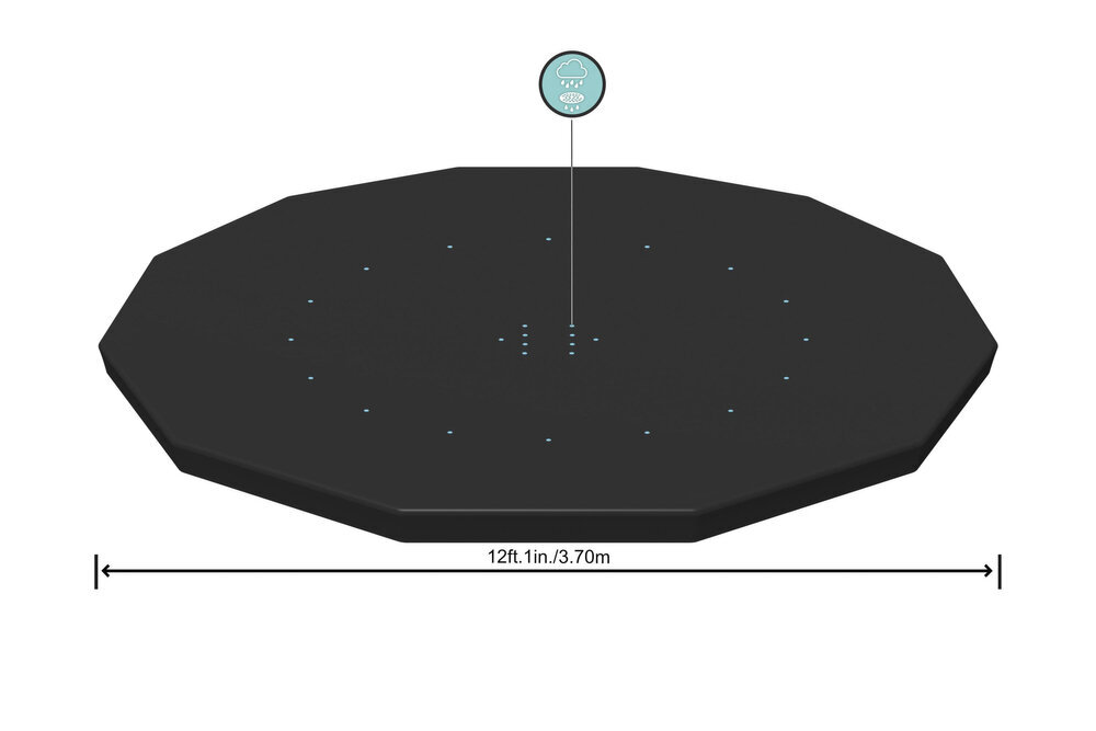 Baseina pārsegs Bestway, 366 cm cena un informācija | Baseinu piederumi | 220.lv