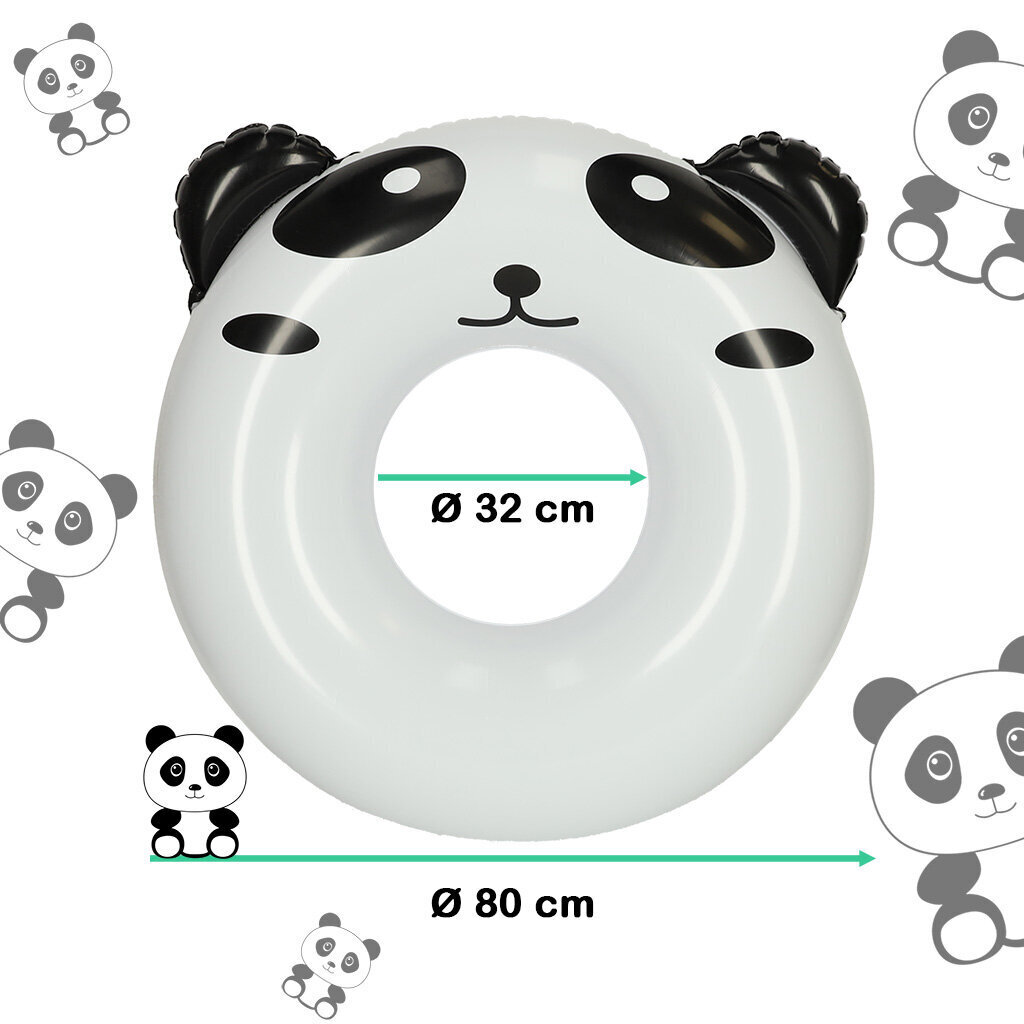 Bērnu peldēšanas ritenis 80cm panda цена и информация | Piepūšamās rotaļlietas un pludmales preces | 220.lv