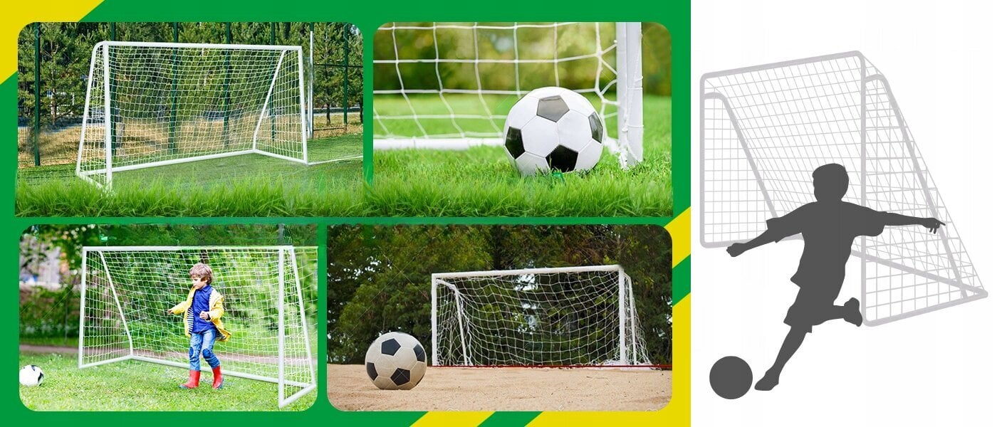 Pārnēsājami futbola vārti Red Garden, 240 x 150 x 90 cm цена и информация | Futbola vārti un tīkls | 220.lv