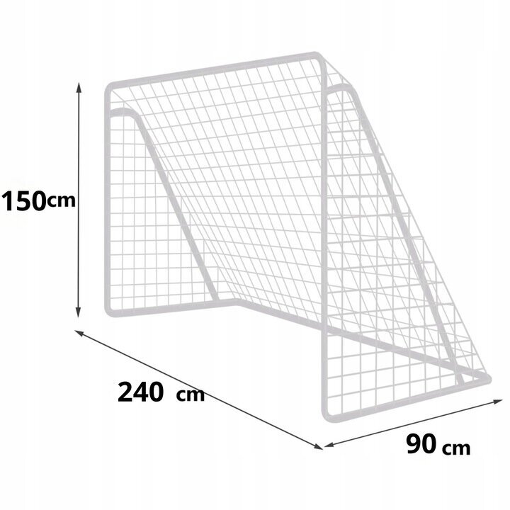 Pārnēsājami futbola vārti Red Garden, 240 x 150 x 90 cm цена и информация | Futbola vārti un tīkls | 220.lv