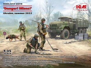 ICM - 'Danger! Mines!' Ukraine, summer 2022, 1/35, 35018 цена и информация | Склеиваемые модели | 220.lv