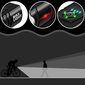 Uzlādējams LED velosipēda lukturu komplekts, melns цена и информация | Velo lukturi un atstarotāji | 220.lv