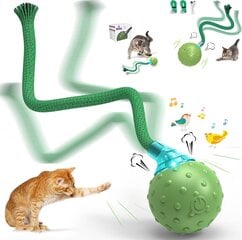 Interaktīvā rotaļlieta kaķiem Smart Cat Ball Green Haplix цена и информация | Игрушки для кошек | 220.lv