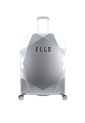 большой чемодан - elle diamond, серебро цена и информация | Чемоданы, дорожные сумки | 220.lv
