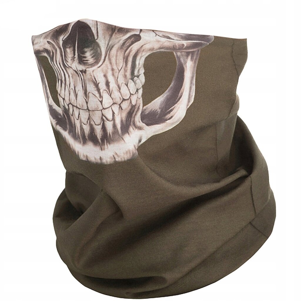 Daudzfunkcionāla šalle balaklava Reaper Skull M-Tac, tumši zaļa цена и информация | Vīriešu cepures, šalles, cimdi | 220.lv
