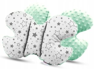 Anti-shock подушка для младенцев в форме бабочки Babymam, Mint, 24x35 cm цена и информация | Детские подушки, конверты, спальники | 220.lv