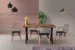 2 krēslu komplekts Kalune Design Trend 270, melns/brūns цена и информация | Virtuves un ēdamistabas krēsli | 220.lv
