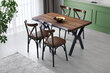 4 krēslu komplekts Kalune Design Ekol - 261, brūns/melns cena un informācija | Virtuves un ēdamistabas krēsli | 220.lv