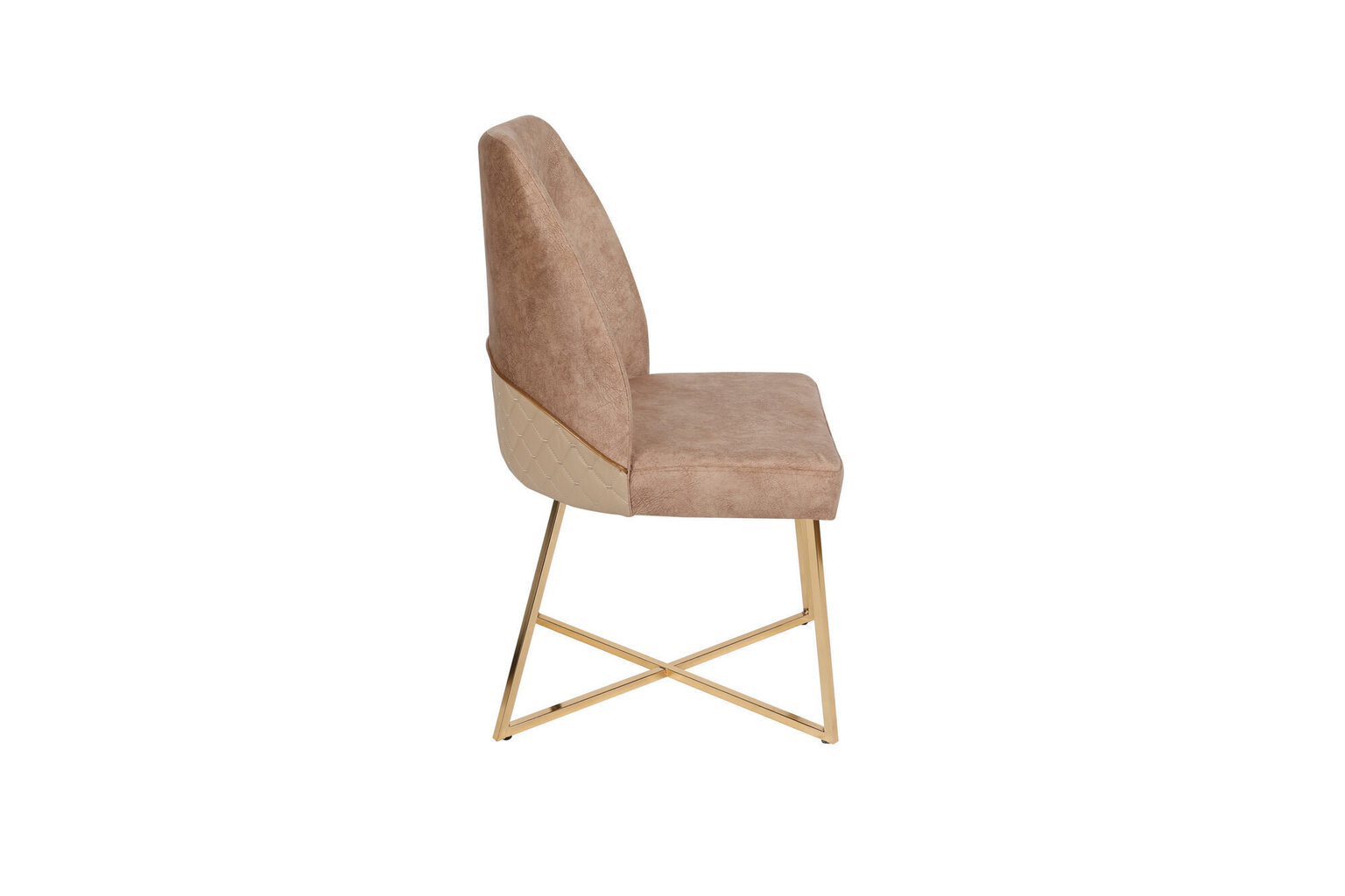 4 krēslu komplekts Kalune Design Madrid 913, zelts/brūns cena un informācija | Virtuves un ēdamistabas krēsli | 220.lv