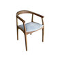 Krēsls Kalune Design Porto, brūns/balts cena un informācija | Virtuves un ēdamistabas krēsli | 220.lv