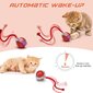 Interaktīvā rotaļlieta kaķiem Smart Cat Ball Haplix, sarkana цена и информация | Rotaļlietas kaķiem | 220.lv