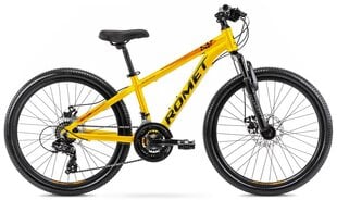 Pilsētas velosipēds Romet Rambler DIRT 24", dzeltens цена и информация | Велосипеды | 220.lv