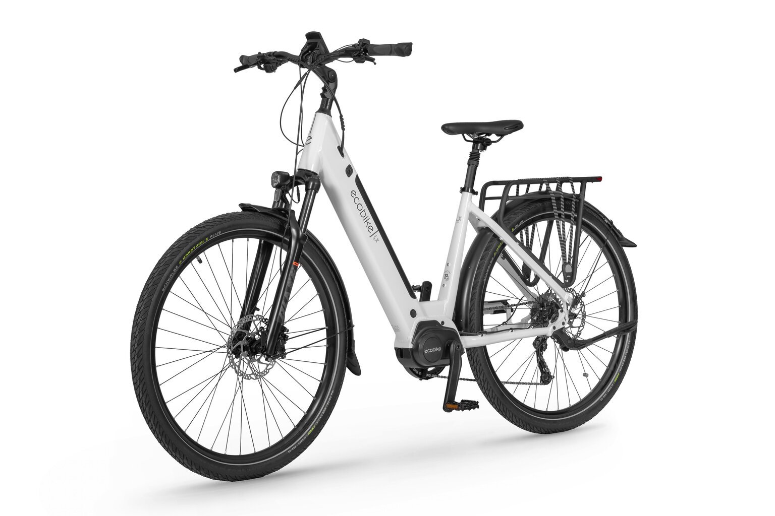 Elektriskais velosipēds Ecobike LX300 2024, 17", 11,6 AH 48V, balts cena un informācija | Elektrovelosipēdi | 220.lv