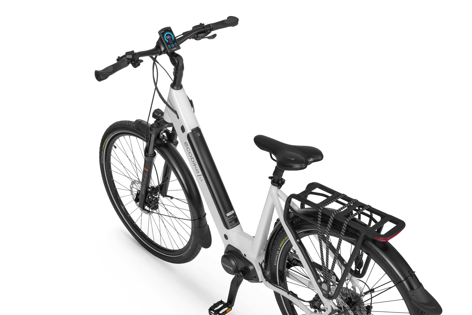 Elektriskais velosipēds Ecobike LX300 2024, 17", 11,6 AH 48V, balts cena un informācija | Elektrovelosipēdi | 220.lv