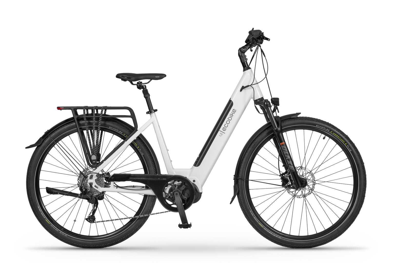 Elektriskais velosipēds Ecobike LX300 2024, 17", 14 AH 48V, balts цена и информация | Elektrovelosipēdi | 220.lv