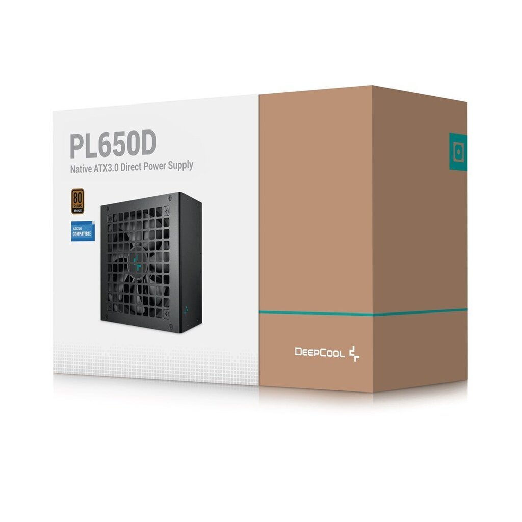 DeepCool PL650D (R-PL650D-FC0B-EU) cena un informācija | Barošanas bloki (PSU) | 220.lv