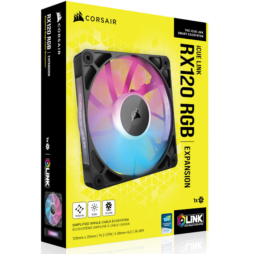 Corsair iCue Link RX120 RGB (CO-9051017-WW) цена и информация | Datora ventilatori | 220.lv