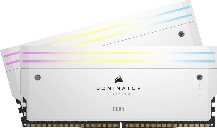 Corsair Dominator Titanium RGB (CMP64GX5M2B6400C32W) cena un informācija | Operatīvā atmiņa (RAM) | 220.lv