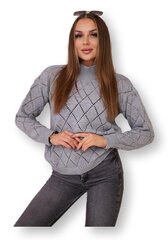 Džemperis sievietēm Rhombus, pelēks cena un informācija | Sieviešu džemperi | 220.lv