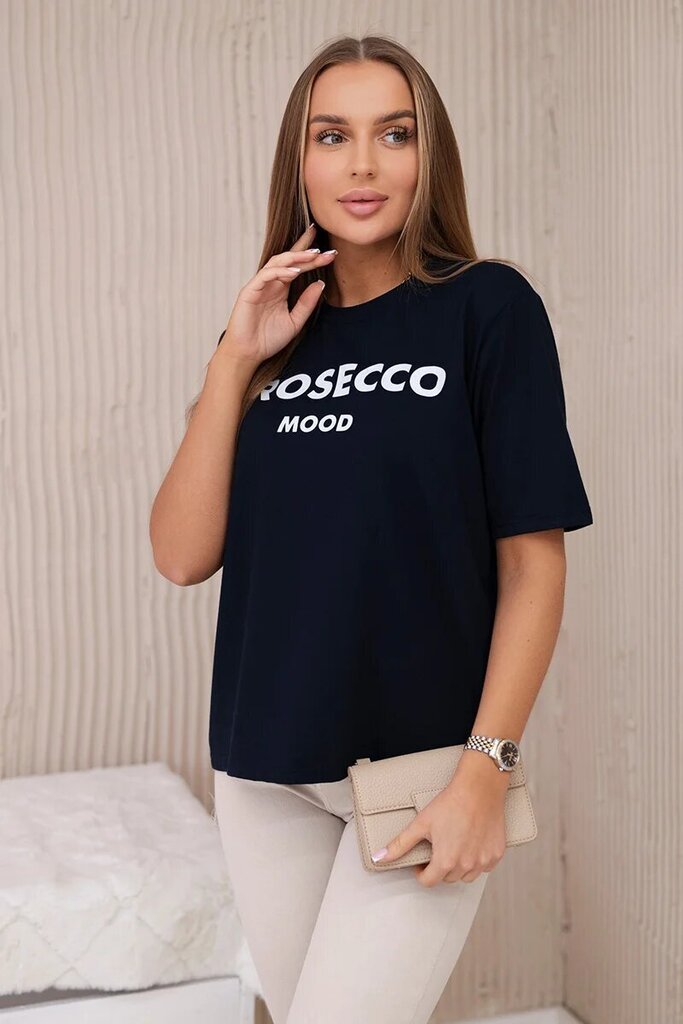 T-krekls sievietēm Prosecco 27813-53598, zils цена и информация | T-krekli sievietēm | 220.lv
