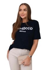T-krekls sievietēm Prosecco 27813-53598, zils цена и информация | Женские футболки | 220.lv