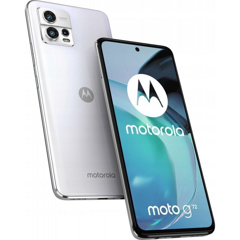 Motorola Moto G72 8/128GB Dual SIM White цена и информация | Mobilie telefoni | 220.lv
