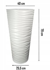 Puķu pods Sahara, 40 x 79 cm cena un informācija | Puķu podi | 220.lv