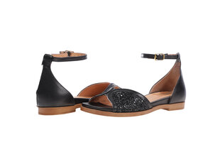 Sieviešu sandales Simen 57808, melnas cena un informācija | Sieviešu sandales | 220.lv