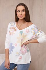 Damskie ecru Bluzka plus size цена и информация | Женские блузки, рубашки | 220.lv