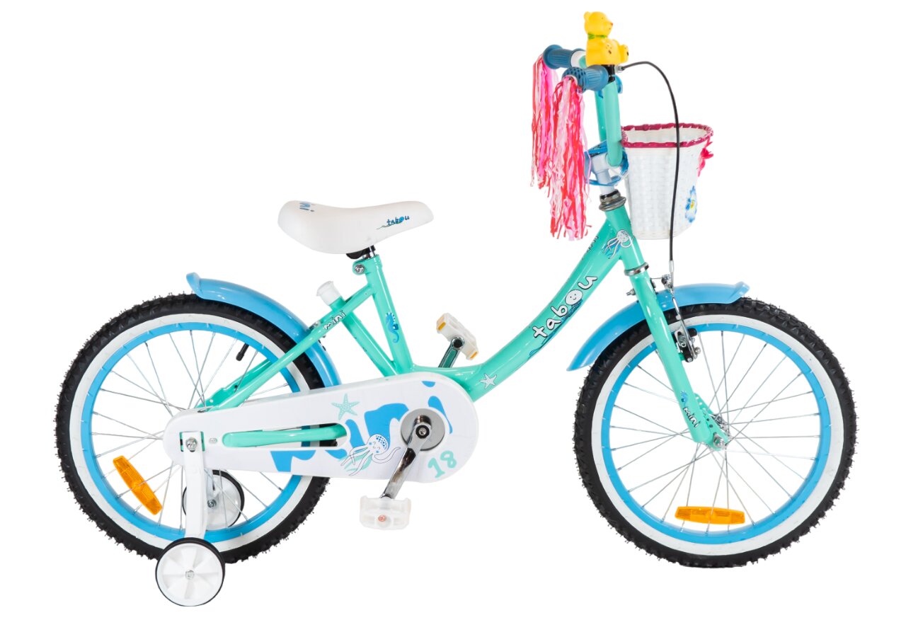 Bērnu velosipēds Tabou Mini 18’’, zils cena un informācija | Velosipēdi | 220.lv