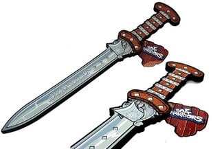 Putplasčio vikingų kardas vaikams Soft Warriors, pilkas cena un informācija | Rotaļlietas zēniem | 220.lv