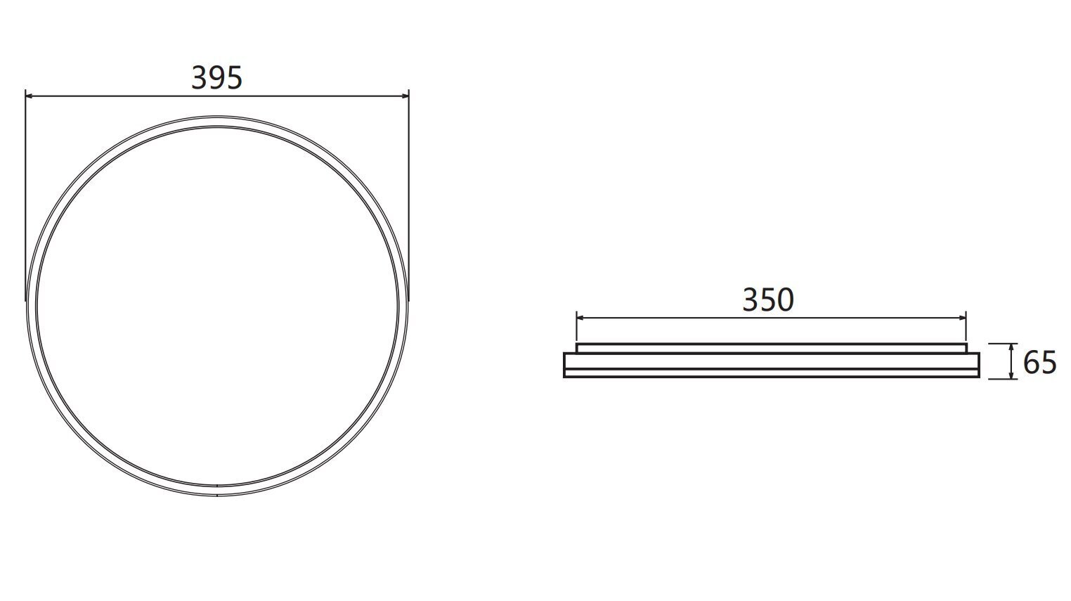 GTV griestu lampa 3000K, 32W, LD-ATOL32W-WW-10 cena un informācija | Iebūvējamās lampas, LED paneļi | 220.lv